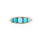 Five Stone Turquoise & Gold Ring c.1930s - image 1