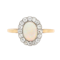 Edwardian Opal and Diamond Cluster Ring - Charlotte Sayers - image 1