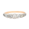 Georgian Foil Backed Old Cut Diamond Line Ring - Charlotte Sayers - image 1