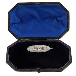 Lilly Silver Name-brooch - Spectrum Antiques