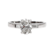 Modern Oval Diamond and Platinum Solitaire Ring 0.91 Carats - image 7