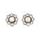 Victorian Old Mine Cut Diamond Stud Flower Earrings - Charlotte Sayers - image 1