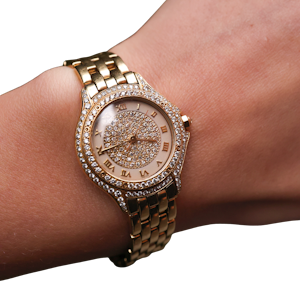 Beautiful Cartier Cougar Full Set Diamond watch at Deco&Vintage Ltd