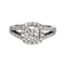 1.01ct D SI1 Cushion Diamond Platinum Ring - image 4