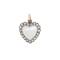 Victorian Moonstone and Diamond Heart Pendant - Charlotte Sayers - image 1
