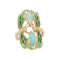 Plique-A-Jour Enamel and Opal Dragonfly Ring - Charlotte Sayers - image 1