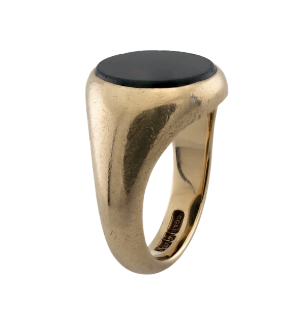 9ct Bloodstone Signet Ring- Spectrum Antiques - image 1