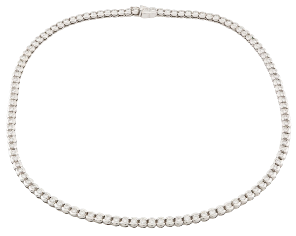 Diamond Tennis Necklace - Spectrum Antiques - image 1