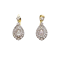 Antique Diamond and Silver Upon Gold Earrings, Circa 1870, Once Owned by Viscountess Gwladys Chaplin - image 1