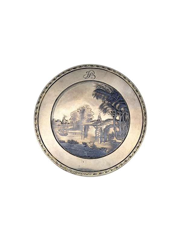 18th century Russian silver and niello snuff box, Velikiy Ustug, 1788. - image 1