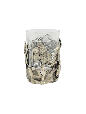 Russian silver tea glass holder, St Petersburg, c.1850s by Alexander Sokolov.