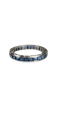 Art deco sapphire full hoop eternity band sku 8861 DBGEMS - image 1