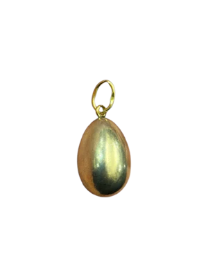 Faberge gold Russian egg pendant, Moscow, 1890s.