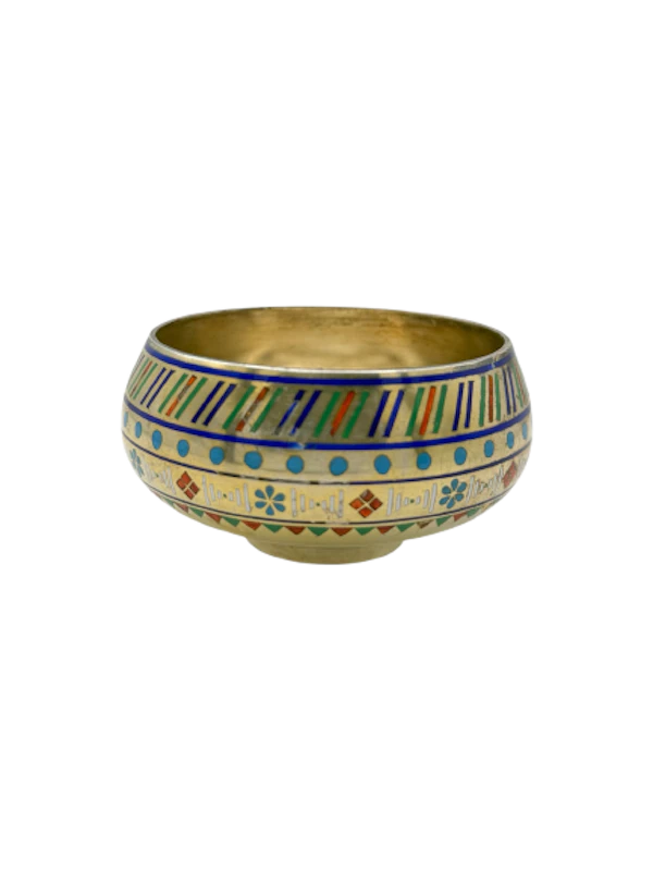Russian silver gilt champleve enamel salt cellar, 1875, Moscow by Pavel Ovchinnikov. - image 1