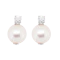 Vintage Pearl and Diamond Earrings - Charlotte Sayers - image 1