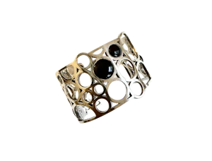 Georg Jensen silver & Onyx cuff