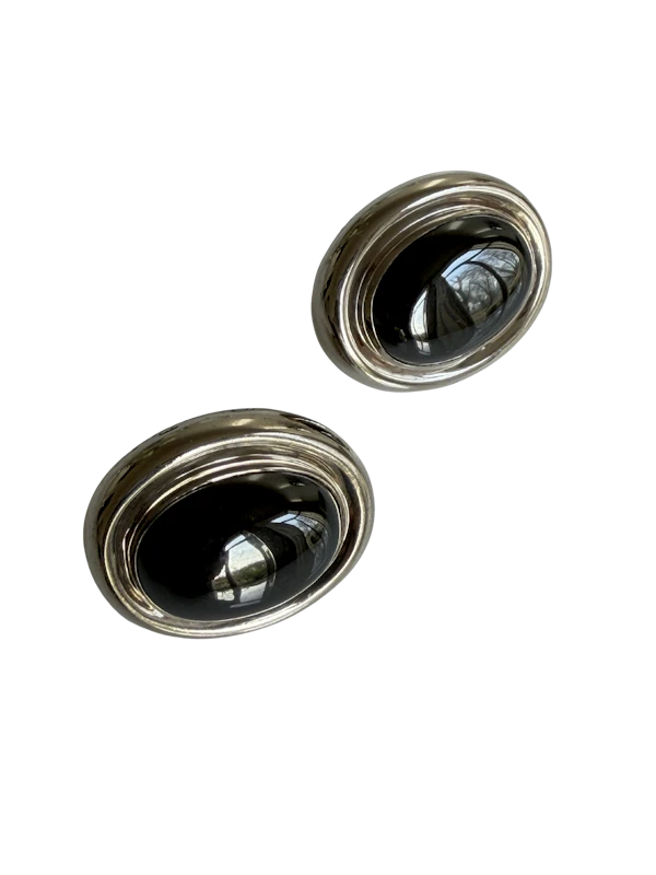 Tiffany Paloma Picasso Hematite & silver earrings - image 1