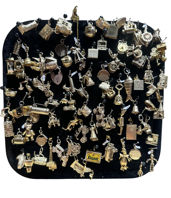 Opening and Articulated Gold Charms - Spectrum Antiques - image 1