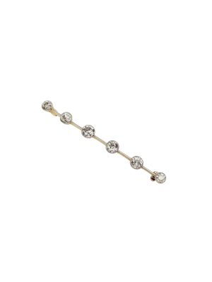 Diamond collet bar brooch sku 8888 DBGEMS