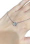 Rare to find 1ct rose cut diamond necklace, platinum - image 4