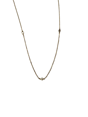 Tiffany Elsa Perreti 18ct gold diamond by the yard chain sku 8894 DBGEMS