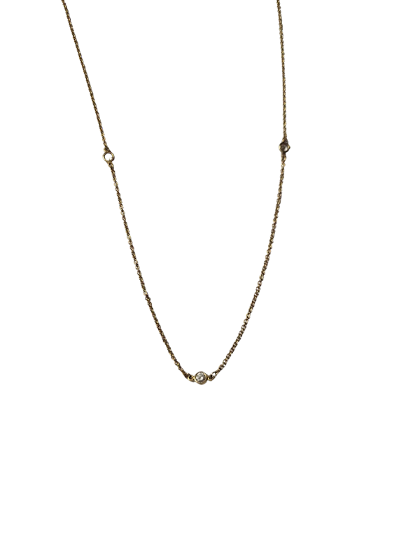 Tiffany Elsa Perreti 18ct gold diamond by the yard chain sku 8894 DBGEMS - image 1