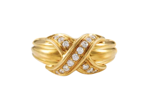 Tiffany & Co "Schlumberger" 18k diamond ring | Grasilver unit 367