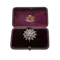 Victorian Silver-Topped Gold Diamond Starburst Cluster Brooch Spectrum Antiques - image 1