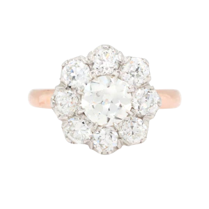 Old Cut Diamond Cluster Ring - Charlotte Sayers