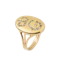 Victorian Diamond 'Initial' & Crown 18ct Gold Signet Ring - image 1