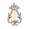 Georgian Diamond Lyre Brooch - Charlotte Sayers - image 1