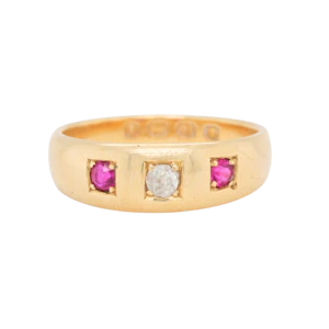 Victorian Ruby Gypsy Ring - Charlotte Sayers