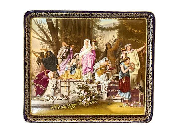 Signed Vienna porcelain tray - image 1
