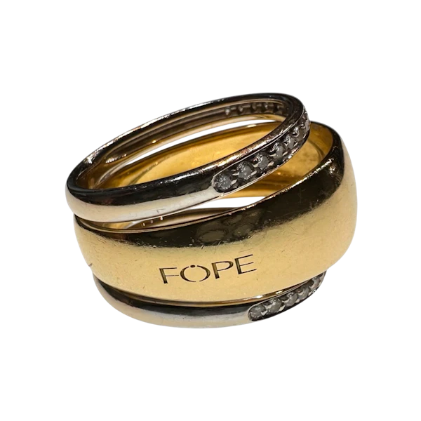 FOPE “Hula Hoop” Diamond Ring - image 1