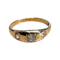 Victorian Three-Stone Diamond Gypsy Ring - image 1