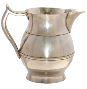 19th century Chinese Export silver jug with pseudo English hallmarks