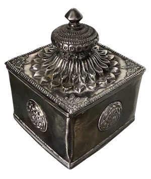 Antique Indian Silver Box 19th century
