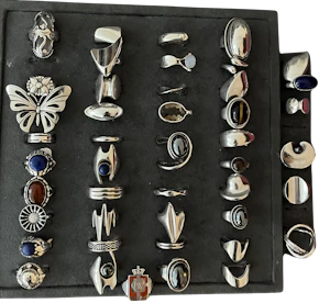 Georg Jensen Sterling Silver Rings. Mark Constable Unit 301