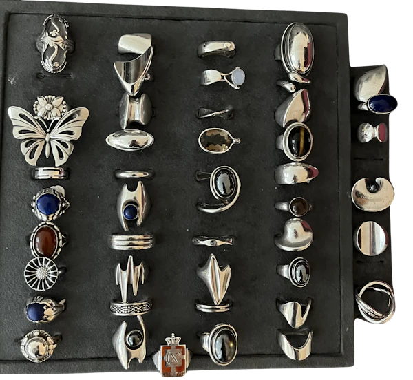 Georg Jensen Sterling Silver Rings. Mark Constable Unit 301 - image 1