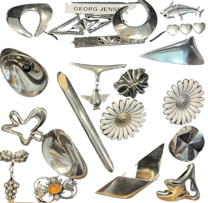Georg Jensen Brooches Sterling silver at Mark Constable Unit 301