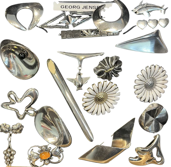 Georg Jensen Brooches Sterling silver at Mark Constable Unit 301 - image 1
