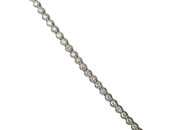 Bezel set diamond tennis bracelet sku 8979 DBGEMS - image 1