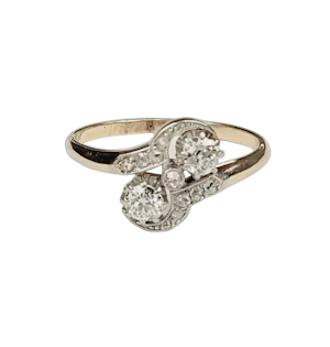 Toi et moi Edwardian diamond ring sku 8978 DBGEMS