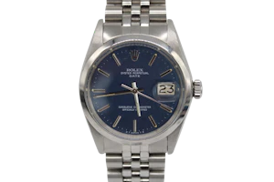 Rolex Oyster perpetual Date 1500 Blue Sigma Linen Dial
