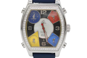 Jacob & Co. Five Time Zone Full set 3.2ct Diamond factory Set Bezel