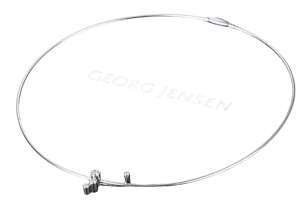 Georg Jensen Cascade Necklace  1504D 18ct white gold 4 diamonds 0.40 ct Mark Constable Unit 301