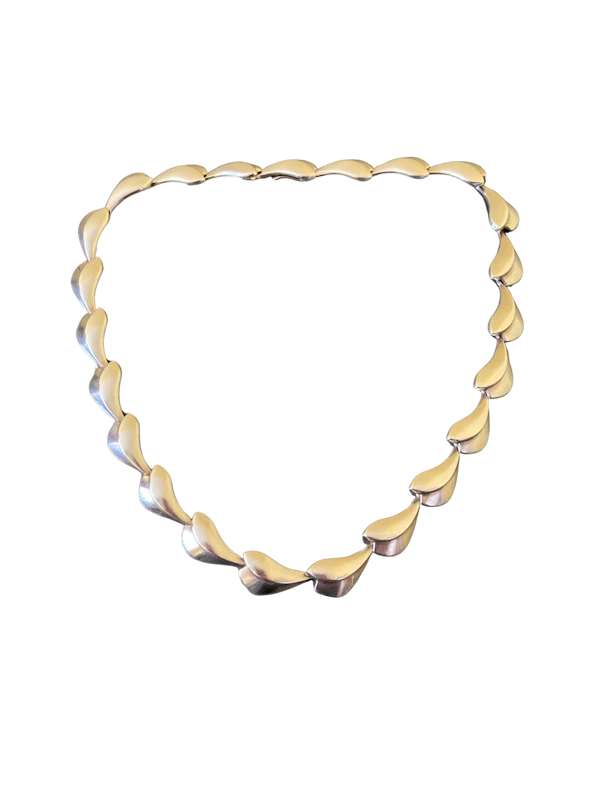Georg Jensen sterling silver necklace Lotus designed by Per Hertz Mark Constable Unit 301 - image 1