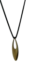 Georg Jensen 18ct yellow gold large Zephyr pendant on silk cord. Mark Constable Unit 301 - image 1