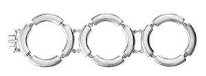 Georg Jensen bracelet 217 designer Astrid Fog. Sterling silver. Made in Denmark circa 1960-70s. Mark Constable Unit 301
