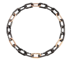 Vhernier 18k Rose Gold & Titanium Chain